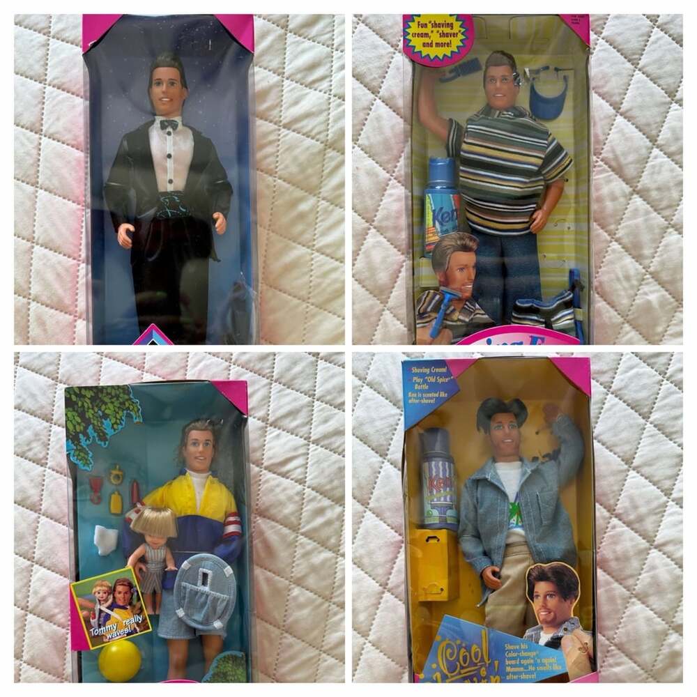 Ken Barbie  Doll Lot of 4